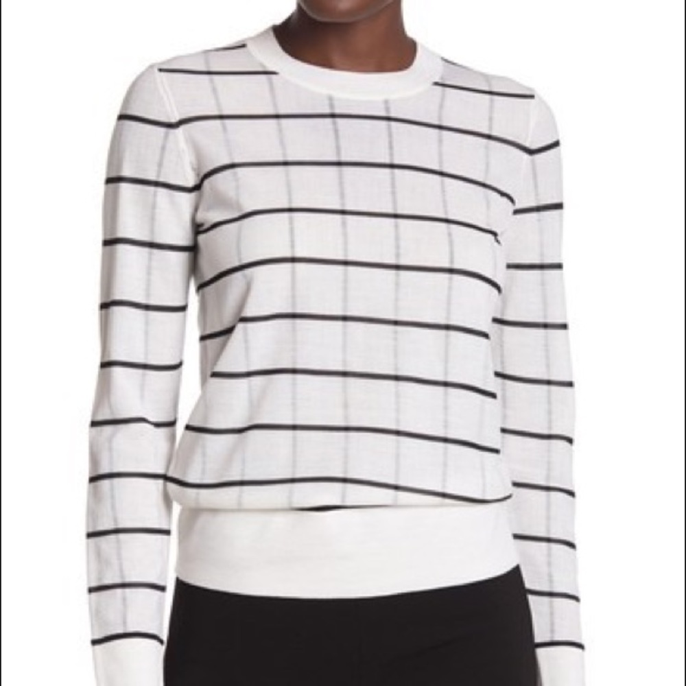 NWOT Theory Windowpane Lory Sweater